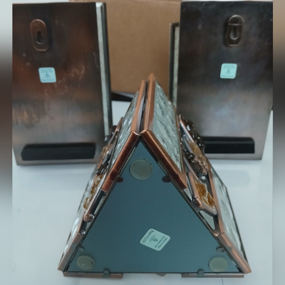 3 Piece Partlite Votive 2 Pc Wall Sconce And Table Piece - Picture 2 of 6
